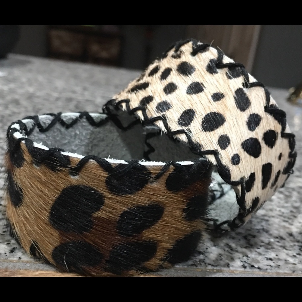 Hair on Hide Bracelets